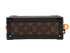 Solar Ray Soft Trunk, &pound;895, Handbags, Black/Brown, Canvas/Leather, Top view